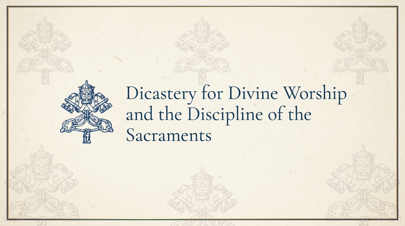 Dicastery for Divine Worship and the Discipline of the Sacraments Logo Image Gemini